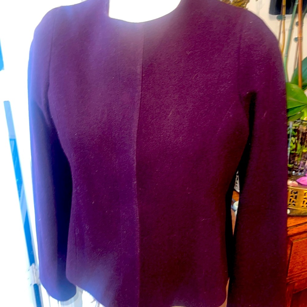 Adec2  plum wool blazer